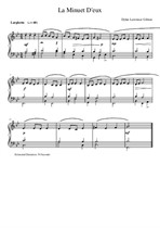 La Minuet D'eux (Piano Sheet Music)